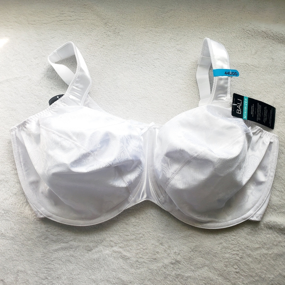 White Satin Tracings 3562 Minimizer Underwire Bra